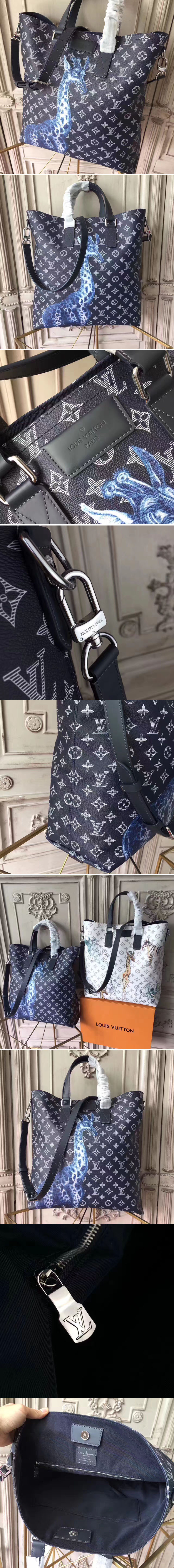 Replica Louis Vuitton M54127 Monogram Canvas Tote Bags NS Encre 