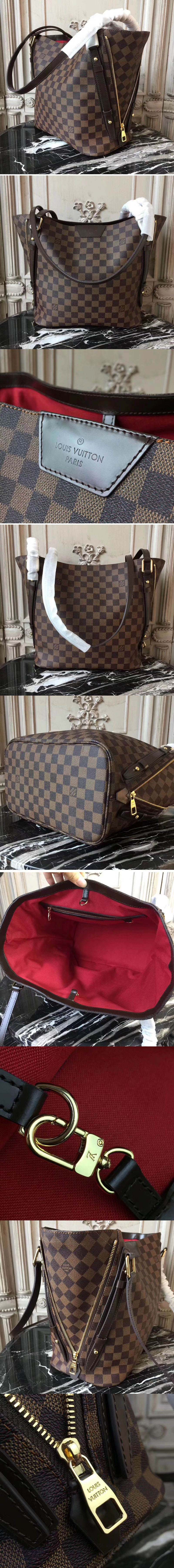 Replica Louis Vuitton N41108 Damier Ebene Canvas Cabas Rivington Bags