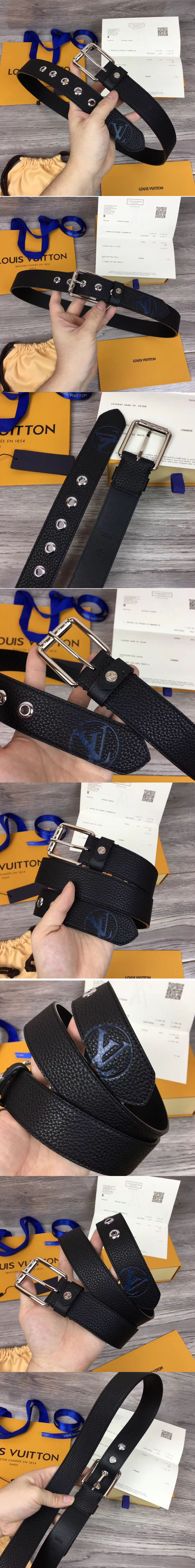 Replica Louis Vuitton M0044U LV Voyager 35MM Belts Taurillon Leather