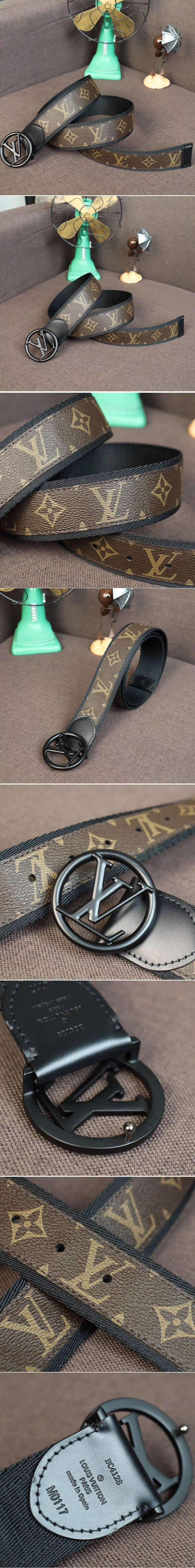 Replica Louis Vuitton M0117U LV Circle 40mm Belt Monogram Canvas