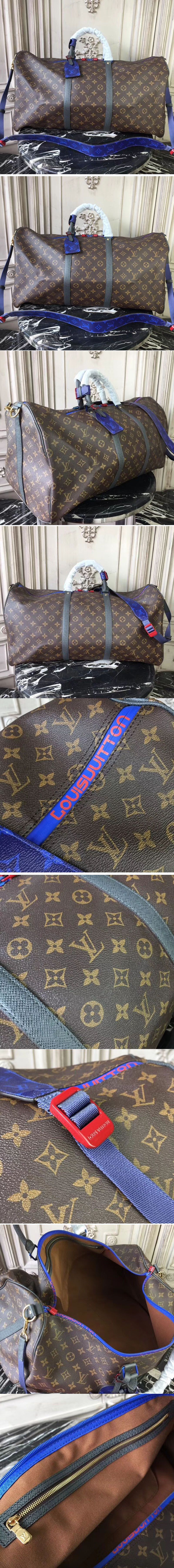 Replica Louis Vuitton M43858 Keepall Bandouliere 55 Monogram Canvas Bags