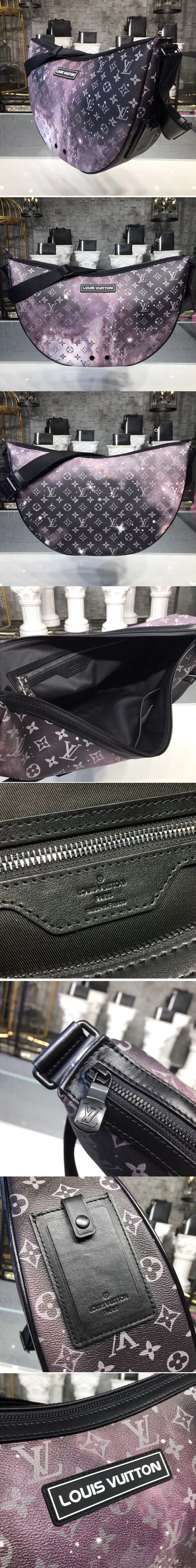 Replica Louis Vuitton M44164 Monogram Galaxy Canvas Alpha Hobo Bags