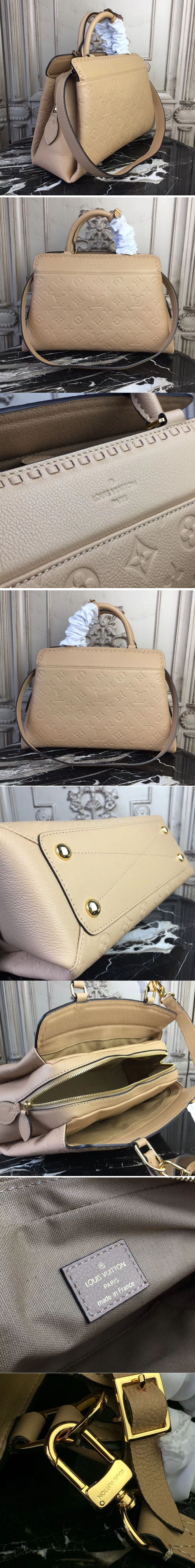 Replica Louis Vuitton M44246 Vosges MM Monogram Empreinte Bags Papyrus