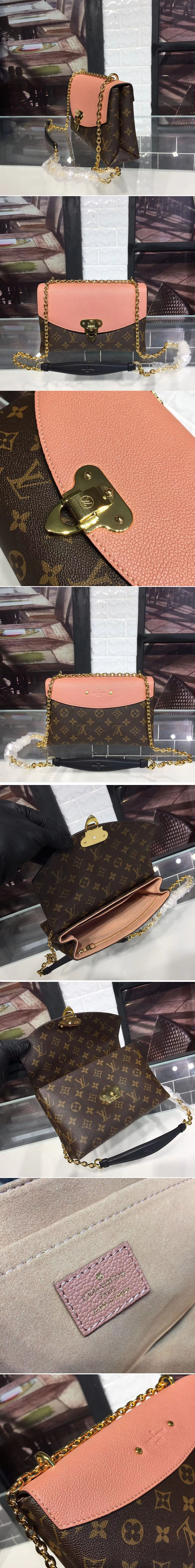 Replica Louis Vuitton M44274 LV Saint Placide Bags Monogram Canvas Pink