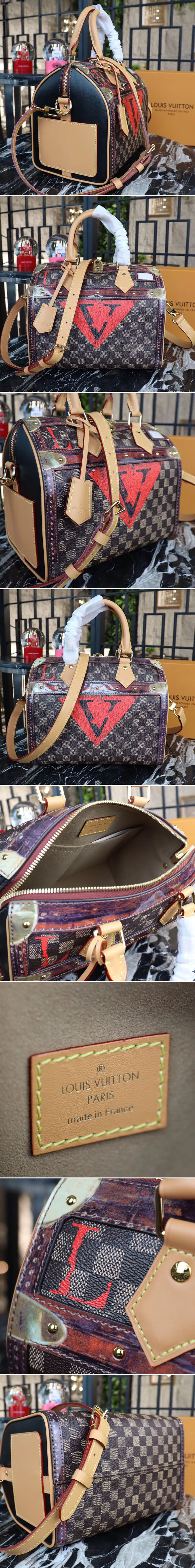 Replica Louis Vuitton M52249 LV Speedy Bandouliere 25 Bags Transformed Damier coated