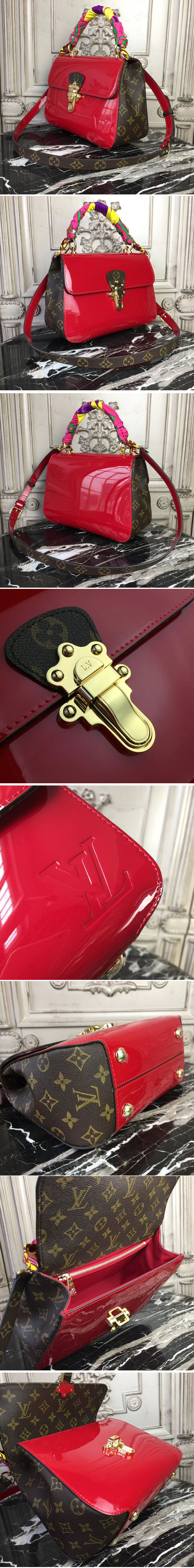 Replica Louis Vuitton M53352 Cherrywood Patent Leather Bags Red