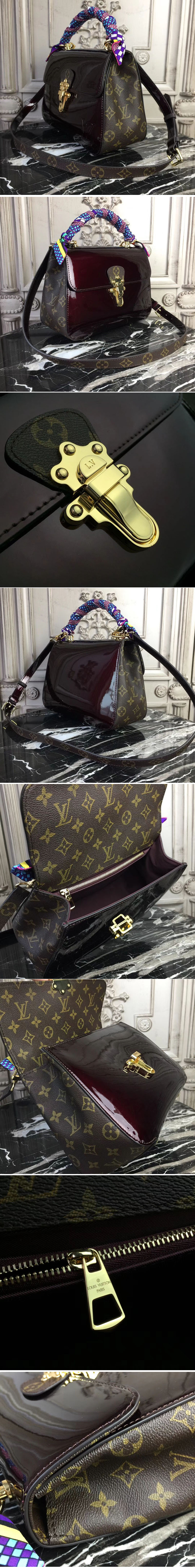 Replica Louis Vuitton M53352 Cherrywood Patent Leather Bags Purple