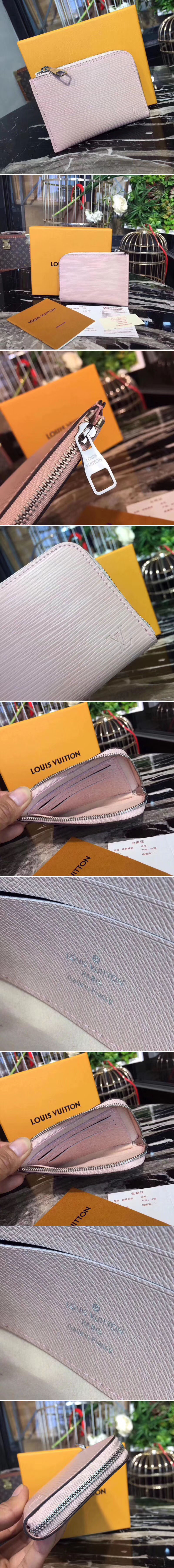 Replica Louis Vuitton M61808 Coin Purse Epi Leather Pink