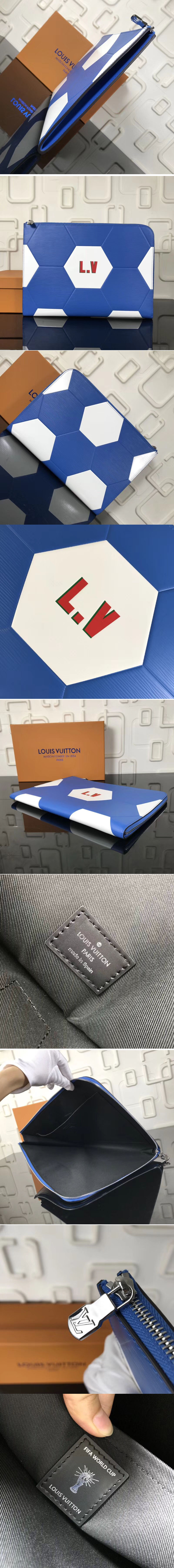 Replica Louis Vuitton M63232 LV Pochette Jour GM Epi Leather Blue