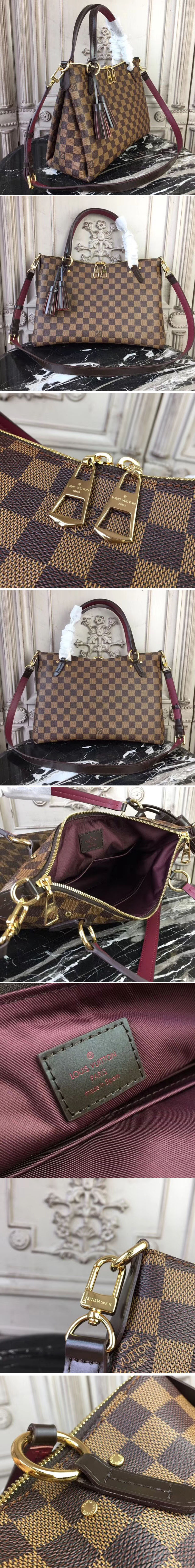 Replica Louis Vuitton N40023 Lymington Damier Ebene Canvas Bags