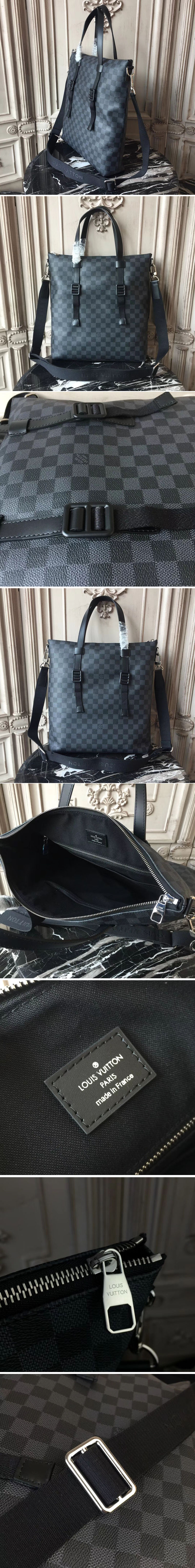 Replica Louis Vuitton N41456 Damier Graphite Canvas Skyline Tote Bags