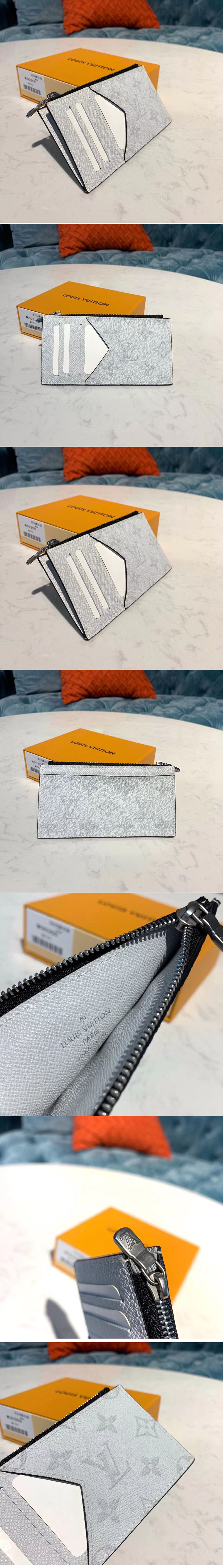 Replica Louis Vuitton M30270 LV Coin Card Holder White Monogram canvas