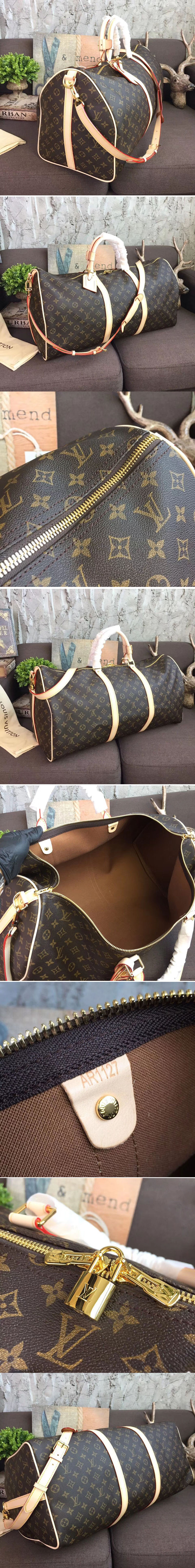 Replica Louis Vuitton M41412 Keepall Bandouliere 60 Monogram Canvas Bags