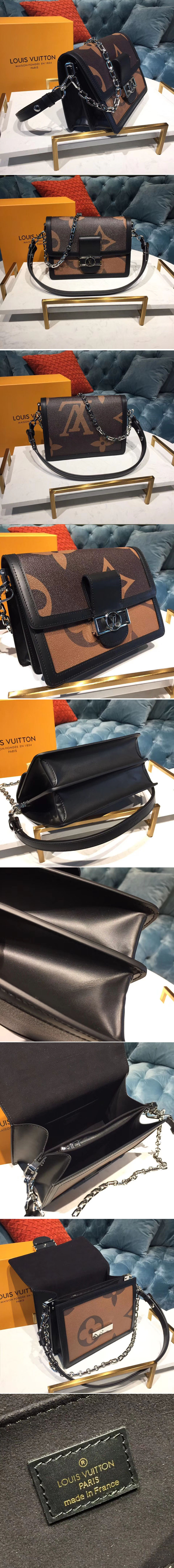 Replica Louis Vuitton M44391 LV Dauphine MM Monogram Canvas