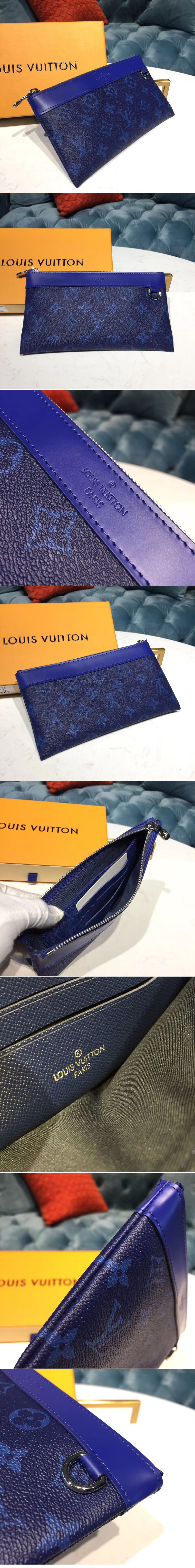 Replica Louis Vuitton M30278 LV Pochette Discovery PM Monogram Pacific coated canvas