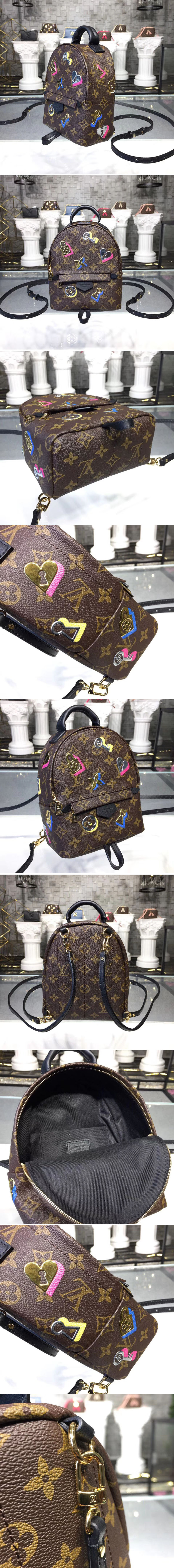 Replica Louis Vuitton Monogram Canvas Palm Springs Mini Backpack M44367