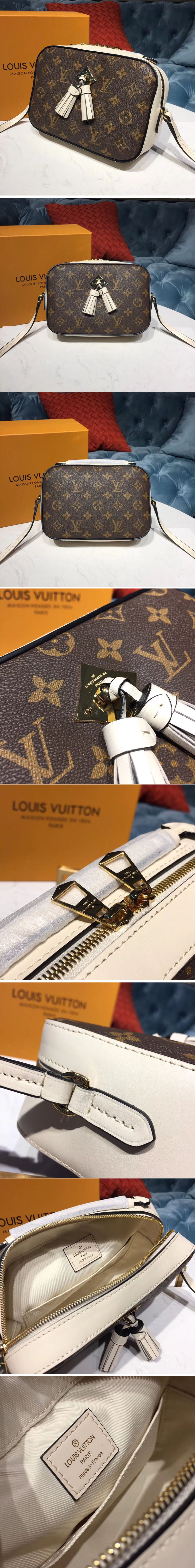 Replica Louis Vuitton M43559 LV Saintonge Bags Monogram Canvas Creme