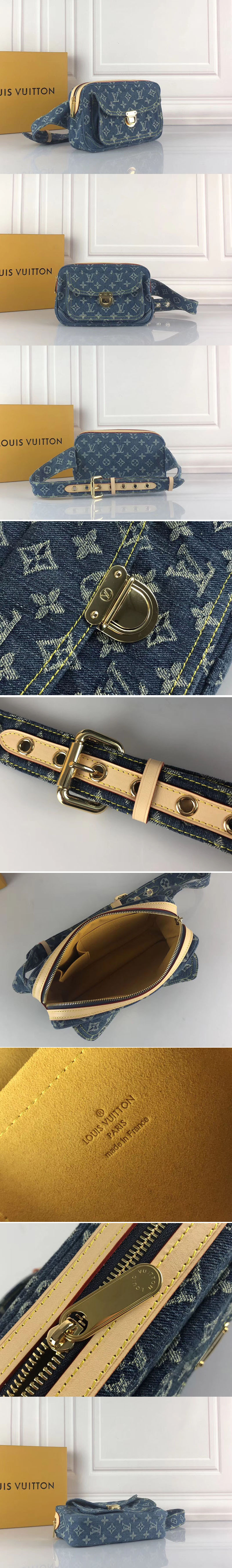 Replica Louis Vuitton M44466 Bumbag Bag Monogram Denim Blue