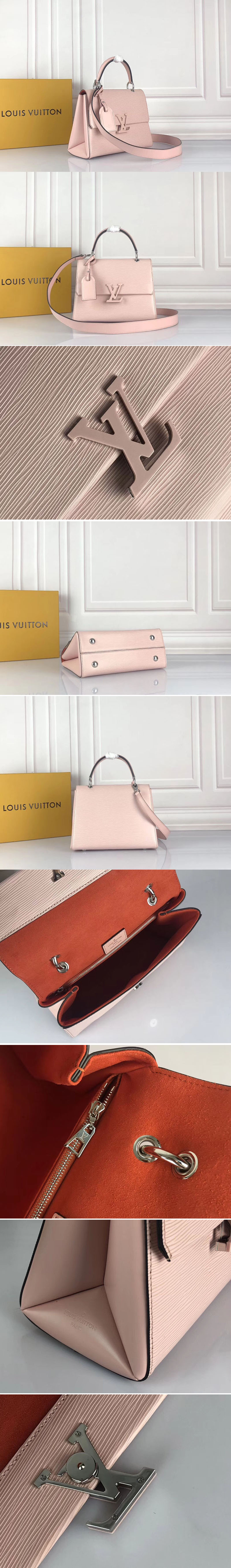 Replica Louis Vuitton M53694 LV Grenelle PM Bags Epi Leather Pink