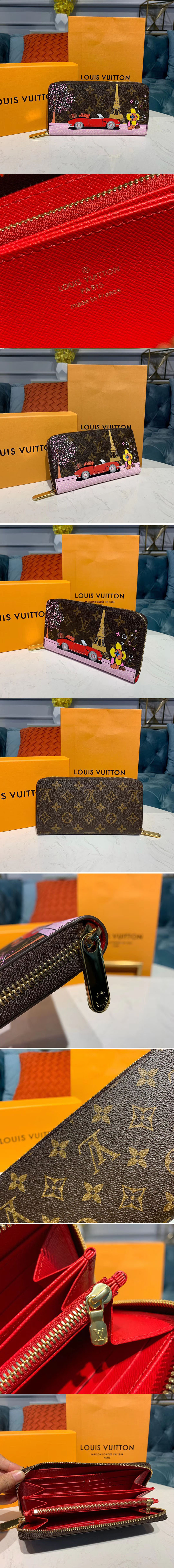 Replica Louis Vuitton M60017 LV Zippy Wallet Monogram Canvas