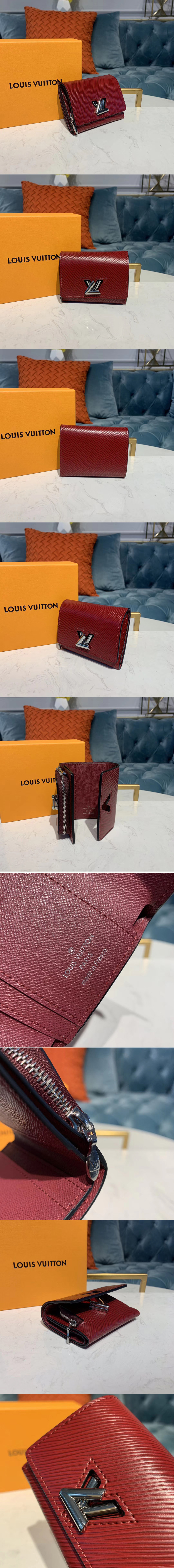 Replica Louis Vuitton M68607 LV Twist XS Wallet Cherry Epi leather