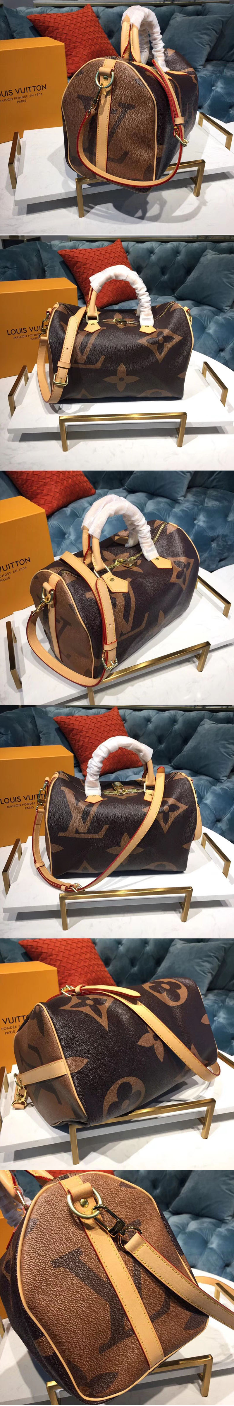 Replica Louis Vuitton M44572 LV Speedy Bandouliere 30 Monogram Canvas