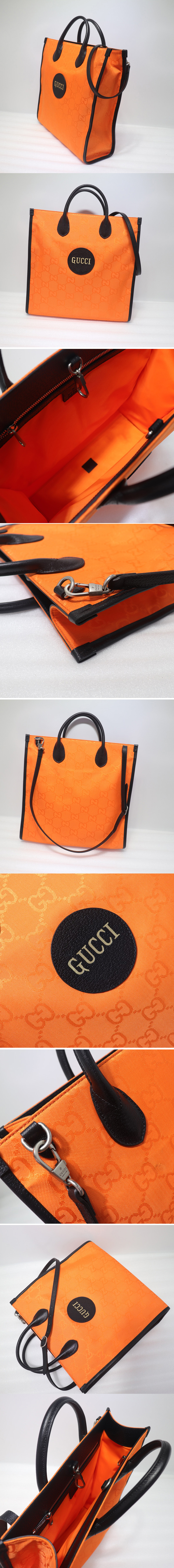 Replica Gucci 630355 Gucci Off The Grid long tote bag in Orange GG nylon