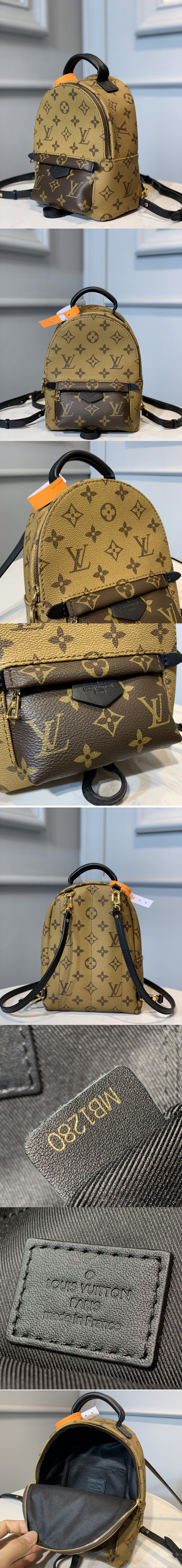 Replica Louis Vuitton M44872 LV Palm Springs Mini Bag Monogram Reverse Canvas