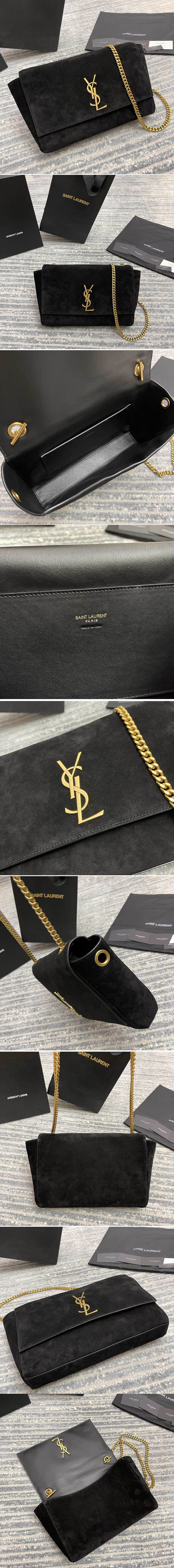 Replica Saint Laurent 553804 YSL KATE MEDIUM REVERSIBLE IN SUEDE AND SMOOTH LEATHER