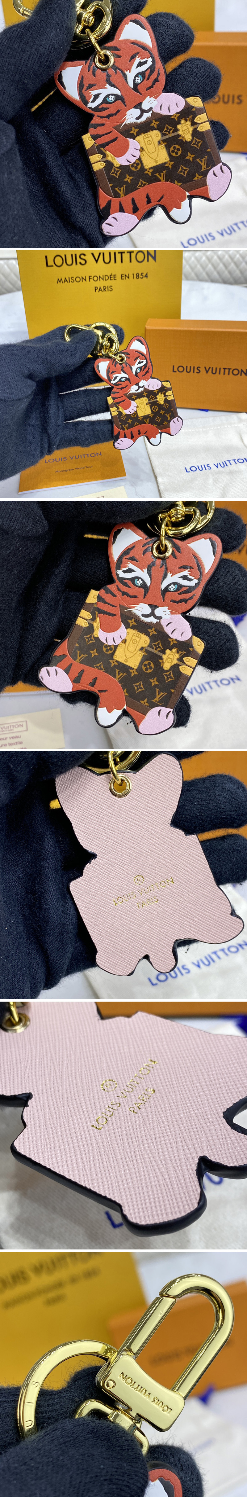 Replica Louis Vuitton M00543 LV Precious Tiger bag charm and key holder