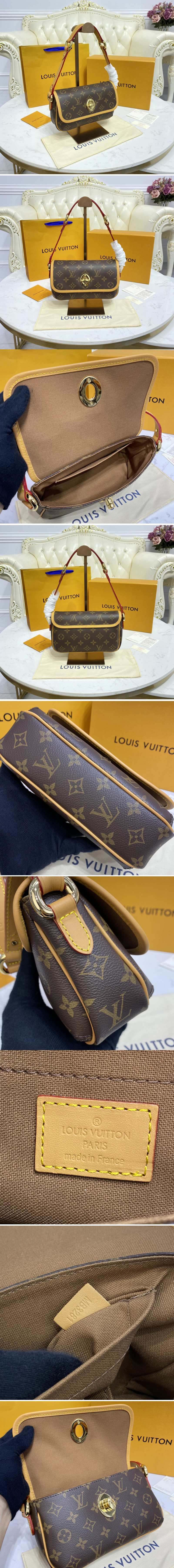 Replica Louis Vuitton M40078 LV Monogram Tikal PM Shoulder Bag in Monogram Canvas