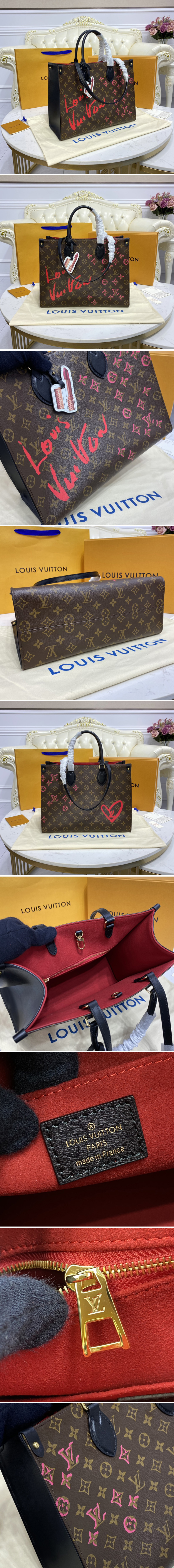 Replica Louis Vuitton M45888 LV OnTheGo MM tote bag in Monogram Canvas