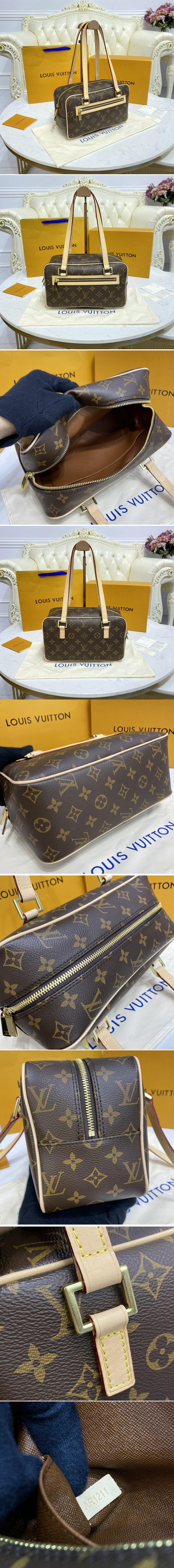 Replica Louis Vuitton M51182 Cite MM Shoulder Bag in Monogram Canvas