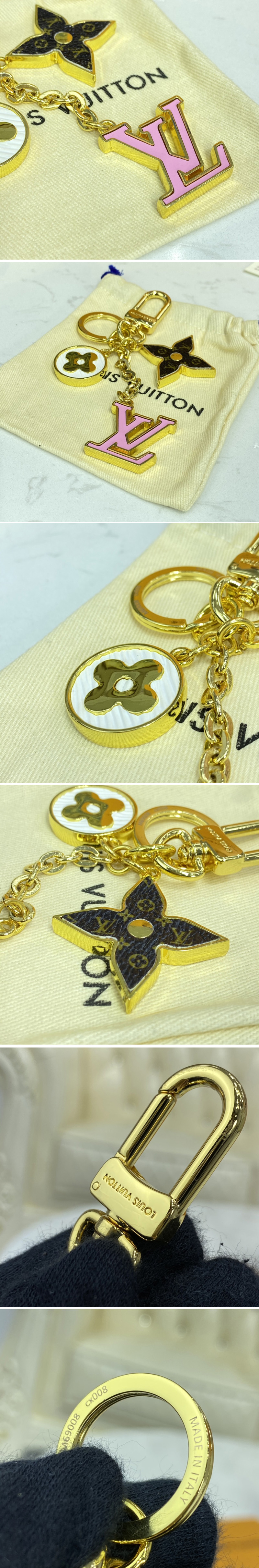 Replica Louis Vuitton M69008 LV Spring Street bag charm and key holder