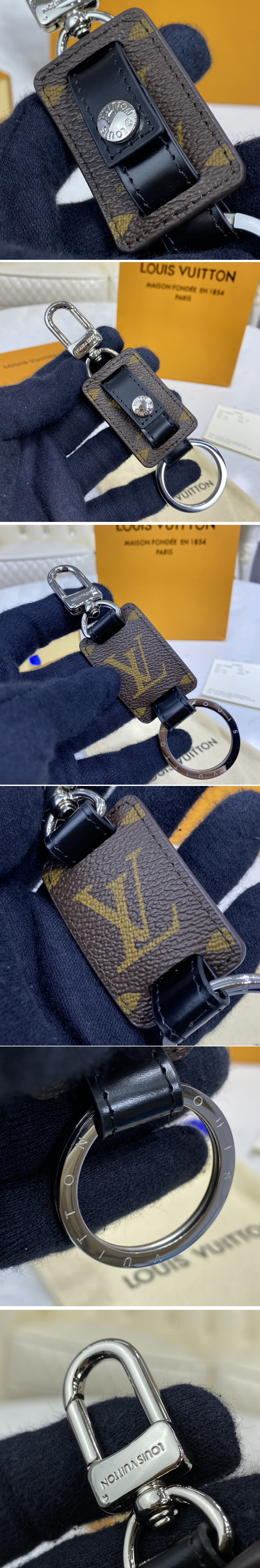 Replica Louis Vuitton M69480 LV Monogram Reverse key holder and bag charm