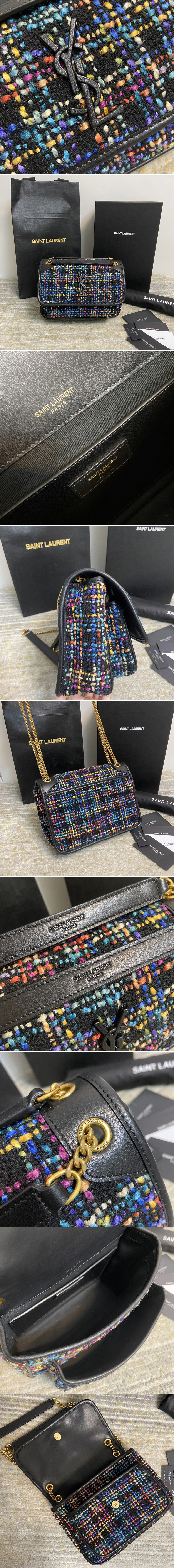 Replica Saint Laurent 533037 YSL niki baby Bag in Denim