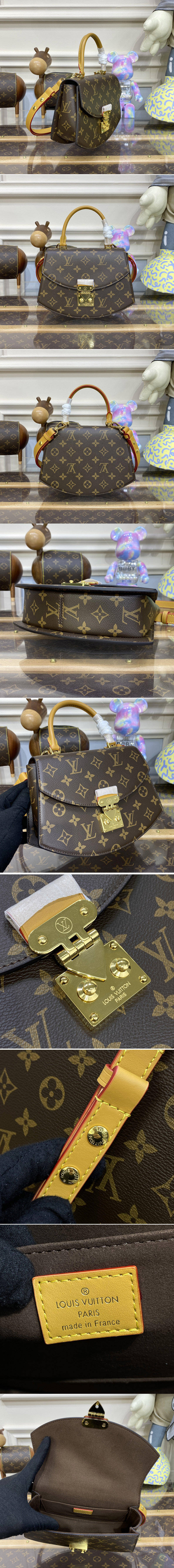 Replica Louis Vuitton M46548 LV Pochette Bag in Monogram coated canvas