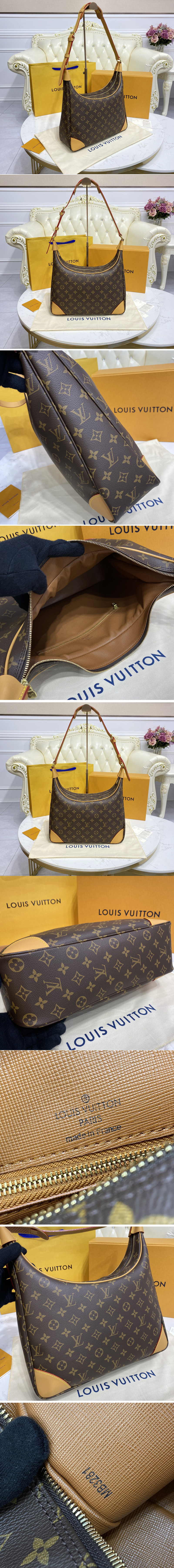 Replica Louis Vuitton M51260 LV Boulogne GM 35 Shoulder Bag in Monogram Canvas