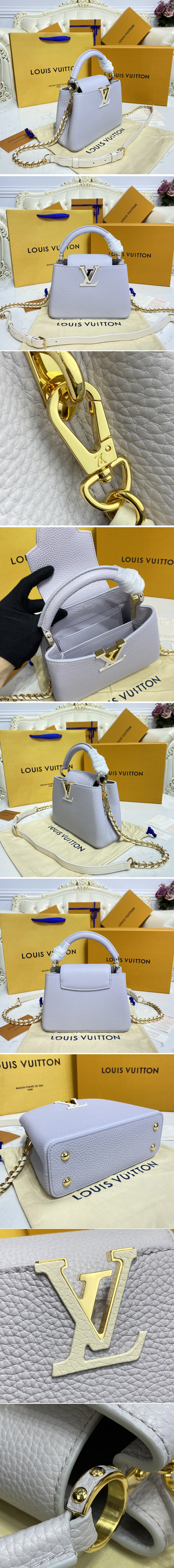 Replica Louis Vuitton M59928 LV Capucines Mini handbag in Taurillon leather