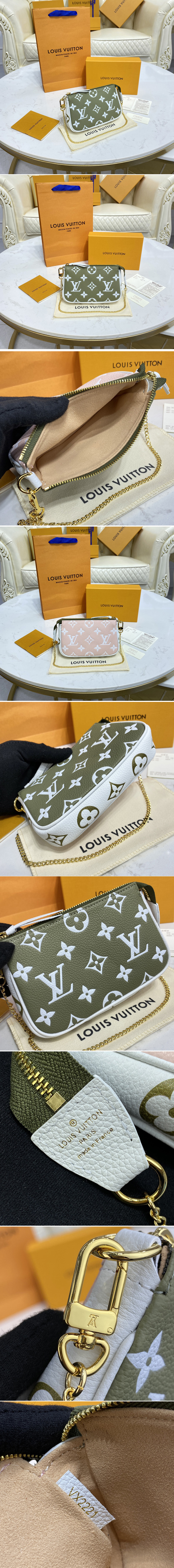 Replica Louis Vuitton M81284 LV Mini Pochette Accessoires in Monogram Empreinte leather