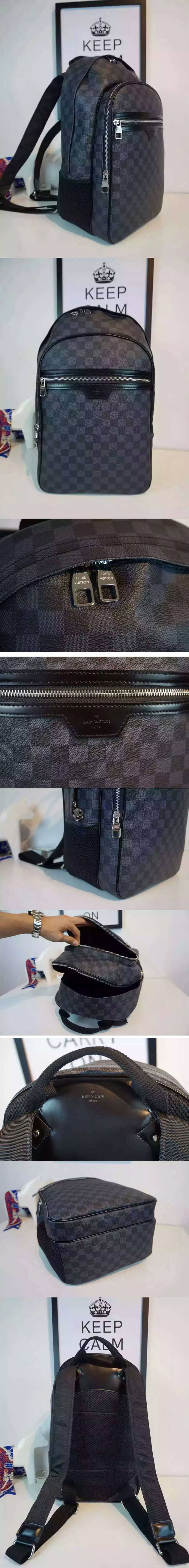 Replica Louis Vuitton N58024 Damier Graphite Michael Backpack 