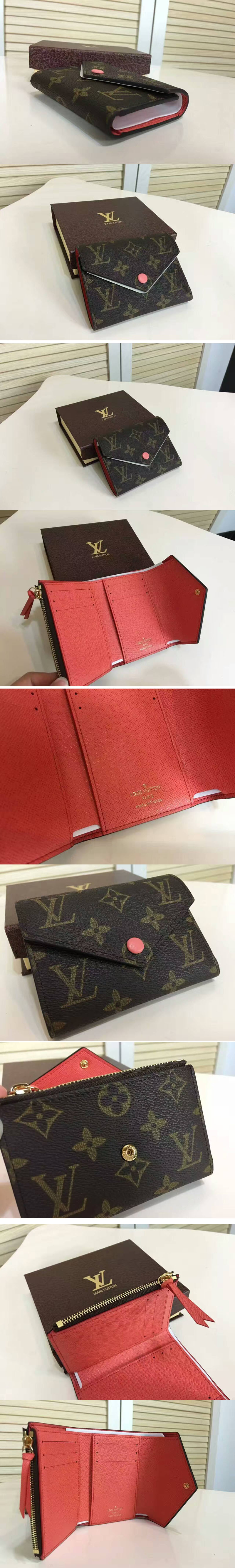 Replica Louis Vuitton M62360 Victorine Wallet Monogram Canvas Red