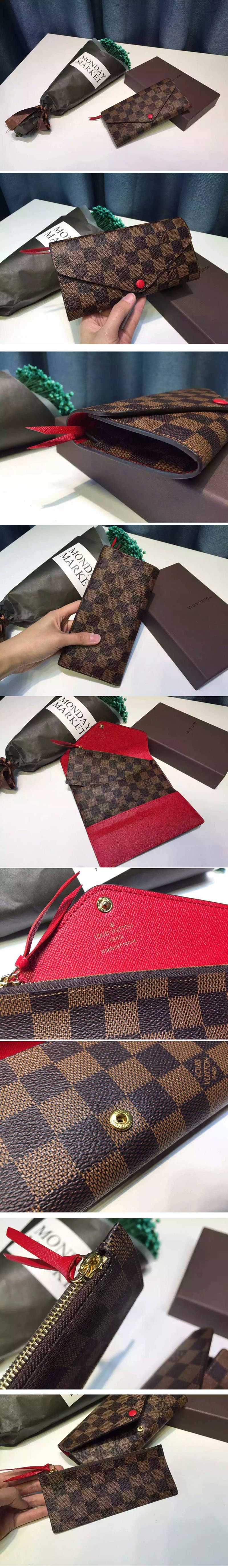 Replica Louis Vuitton N63543 Damier Ebene Canvas Josephine Wallets 