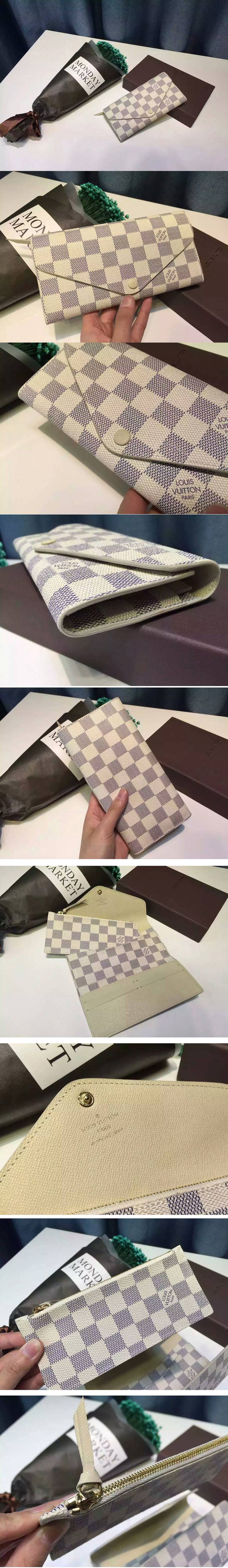 Replica Louis Vuitton N63545 Damier Azur Canvas Josephine Wallet 