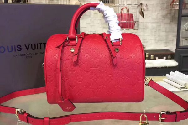 Replica Louis Vuitton M40763,Monogram Empreinte,Speedy 30,Top Handle Bags,Blue