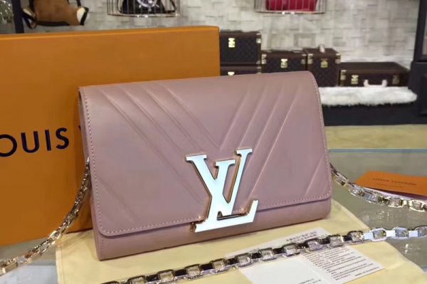 Replica Louis Vuitton M54233 Pochette Louise GM Embossed Calfskin Bags Nude