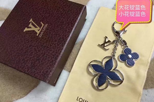 Replica Louis Vuitton Blue Mix Multicolor Charm Rimi Key Ring M61013