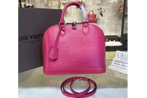 Replica Louis Vuitton M40302 Epi Alma PM Bags Fuchsia