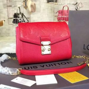 Replica Louis Vuitton M94552 Monogram Empreinte Saint-Germain BB Borsa Red