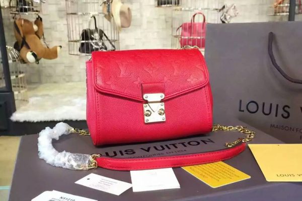 Replica Louis Vuitton M94552 Monogram Empreinte Saint-Germain BB Borsa Red